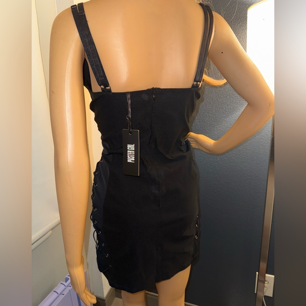 NWT Dolls Kill Poster Grl Stallion Sass Lace Up Mini Dress Size XL - Picture 5 of 16